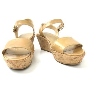 Stuart Weitzman Cork Wedge Sandals